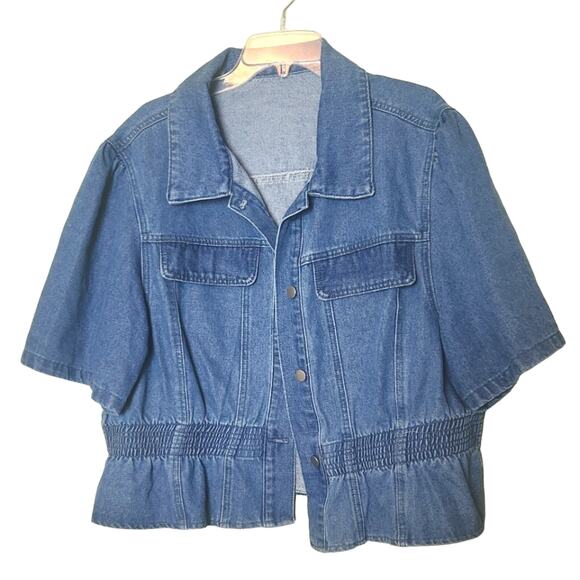 SHEIN Jackets & Blazers - Denim Jacket Women's 4XL